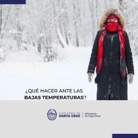 A tener en cuenta: algunas recomendaciones ante las bajas temperaturas