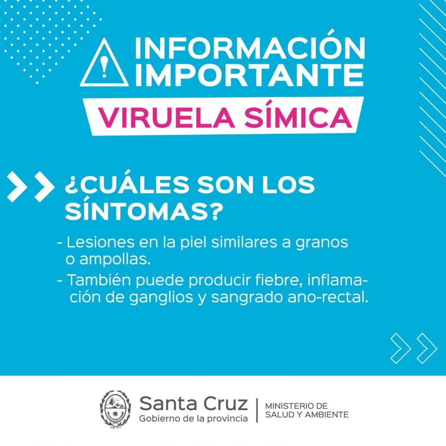 Confirman el segundo caso positivo de Viruela Símica en Santa Cruz