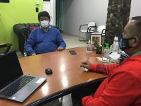 Continúan las acciones conjuntas para paliar la pandemia de COVID – 19 en Los Antiguos
