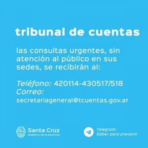 Comunicado del Tribunal de Cuentas