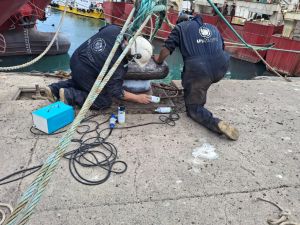 Concluyeron los trabajos de mantenimiento en el puerto de Puerto Deseado