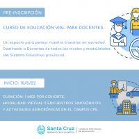 Educación invita a docentes a participar de un curso sobre Educación Vial