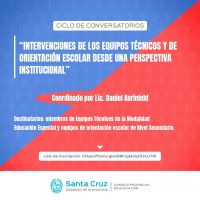 Pre-inscripción abierta para el Ciclo de Conversatorios de intervenciones escolares desde una perspectiva institucional