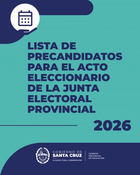 Están disponibles las Listas de Precandidatos para las Elecciones de Vocalías de la Junta Electoral Provincial