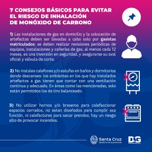 Distrigas S.A recuerda siete consejos básicos para evitar el riesgo de inhalación de monóxido de carbono