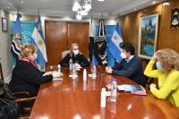 Alicia recibió en audiencia a autoridades de la Caja de Previsión Social