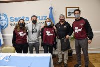 Alicia recibió a integrantes del Club de Básquetbol San Miguel de Río Gallegos