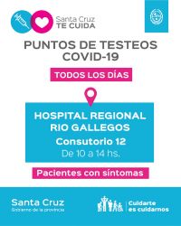 Saber para Prevenir: Conocé los puntos fijos de testeos y vacunación contra el COVID – 19 en Río Gallegos