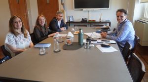 Alicia se reunió con el ministro de Obras Públicas