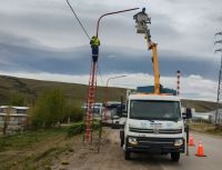 Servicios Públicos inauguró obras de iluminación en acceso a Río Turbio