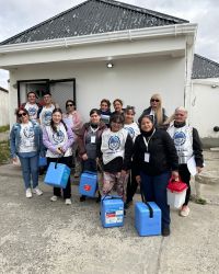 Pesonal sanitario recorrió los barrios Procrear y Del Carmen de Río Gallegos.