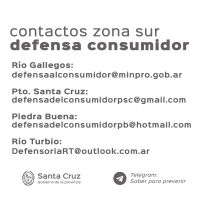 Datos de contacto de Defensa al Consumidor