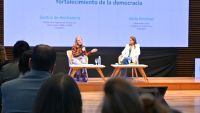 Alicia expuso sobre participación social y fortalecimiento de la democracia en el Centro Cultural Kirchner