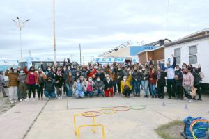 El Gobierno realizó una jornada de vacunación y recreación en el barrio 240 de Río Gallegos