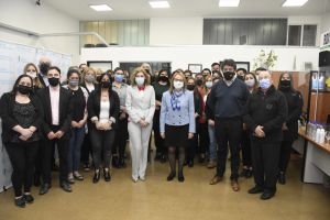 Alicia encabezó el acto por el 60 ° aniversario de la Caja de Previsión Social