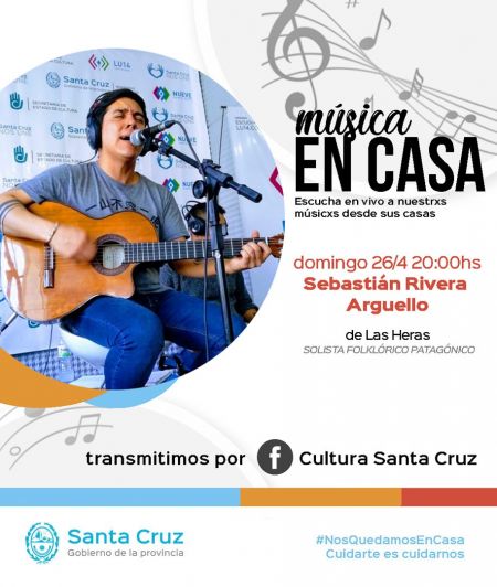 “Música en la Casa”: Presenta este domingo a Sebastián Rivera Arguello