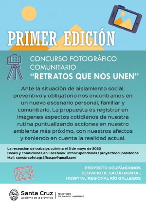 Convocan a participar del Concurso Fotográfico “Retratos que nos unen”