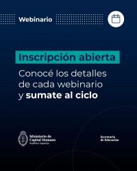 Invitan a participar del nuevo ciclo de webinarios sobre la enseñanza del inglés