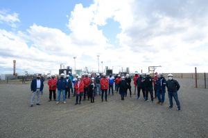 Trotta visitó al Yacimiento &quot;Del Mosquito&quot; junto a autoridades provinciales