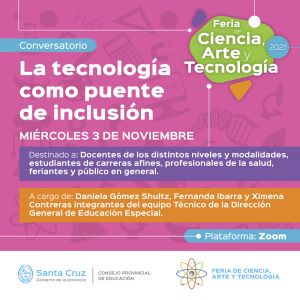 Concretarán charla sobre Discapacidad y Tecnología