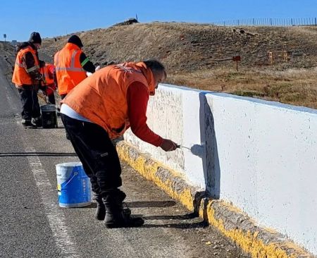se realizaron trabajos en la ruta 40