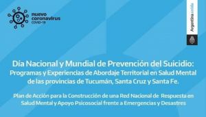 Santa Cruz disertará en el Foro Nacional por el Día Nacional y Mundial de Prevención del Suicidio