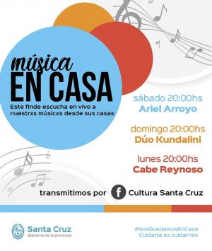 Música en Casa: artistas de Santa Cruz presentan conciertos en redes sociales