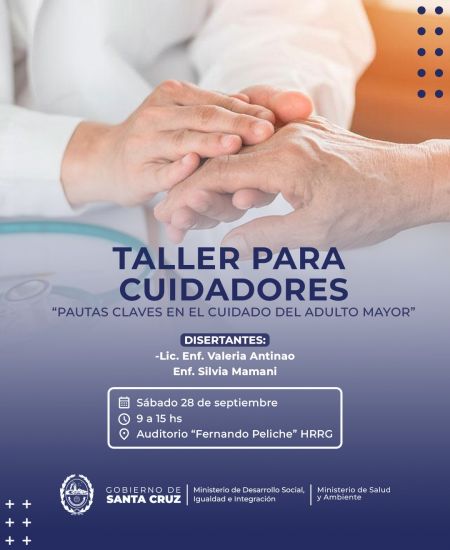 Dictarán capacitación para cuidadores de adultos mayores en Río Gallegos