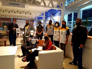 La Ministra Weinzettel dio la bienvenida a deportistas de Newcom de El Calafate