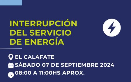 Se informa interrupción de energía en El Calafate