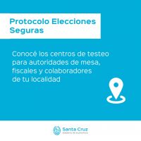 Elecciones Seguras: Conocé los centros de testeos para autoridades de mesa, fiscales y colaboradores de tu localidad