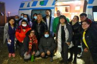 Tarde patriótica y recreativa junto a lxs vecinxs del Barrio Ayres Argentinos de Río Gallegos