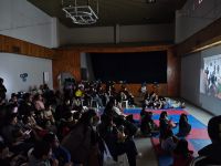 Se brindó una función de cine con merienda para la familia en el CIC del Carmen