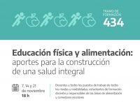 Invitan a participar de una propuesta sobre Educación Física y alimentación