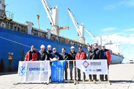 Santa Cruz hace historia: llegaron las turbinas para la Represa Hidroeléctrica Jorge Cepernic