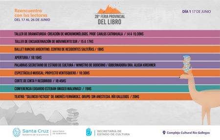 #AgendaFinDeSemana: Hoy comienza la 28ª Feria Provincial del Libro en Río Gallegos