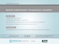 Inscripciones abiertas para la Jornada Provincial en Derecho Administrativo