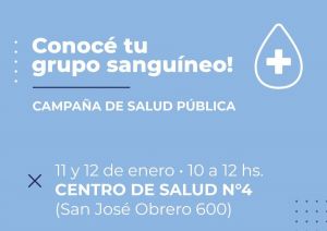 Salud convoca a la comunidad a la campaña de &quot;conoce tu grupo sanguíneo&quot;