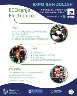 Ambiente participará de la Expo San Julián en el 124° Aniversario de la fundación de la ciudad