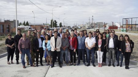 Autoridades provinciales acompañaron la inauguración de obras en Puerto Santa Cruz