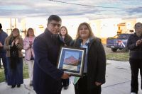 Claudio Vidal junto a Carina Bosso.