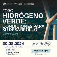 Amplia respuesta a la convocatoria para el Foro sobre Hidrógeno Verde en Santa Cruz