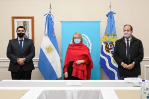 La Gobernadora recibió a autoridades de Seguridad de la Nación