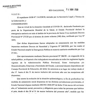 Alicia firmó el Decreto que extiende en la provincia el aislamiento social, preventivo y obligatorio