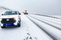 Personal del Distrito Vial despejó la ruta en el tramo Cuesta de Míguez y Cerrito.