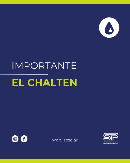 El Chaltén: Brindan información sobre avería en pozo de captación de agua