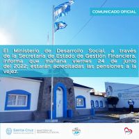 Comunicado de pago de pensiones a la vejez
