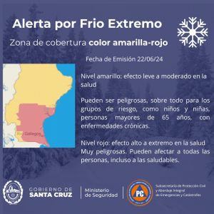 Comité de Prevención de Crisis: Continúa el  frío extremo en el sur de Santa Cruz