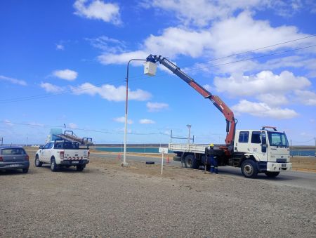 Servicios Públicos realizó trabajos de mantenimiento en la planta impulsora y del suministro eléctrico en Zona Norte