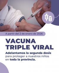 Salud recuerda la importancia de la vacuna triple viral para fortalecer la protección en la primera infancia